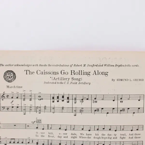 The Caissons Go Rolling Along Ten Gentlemen From West Point Sheet Music