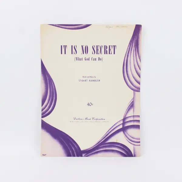 It Is No Secret What God Can Do Stuart Hamblen Sheet Music Duchess Music