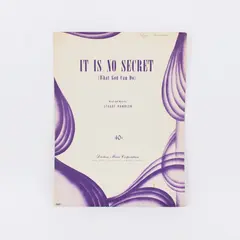 It Is No Secret What God Can Do Stuart Hamblen Sheet Music Duchess Music