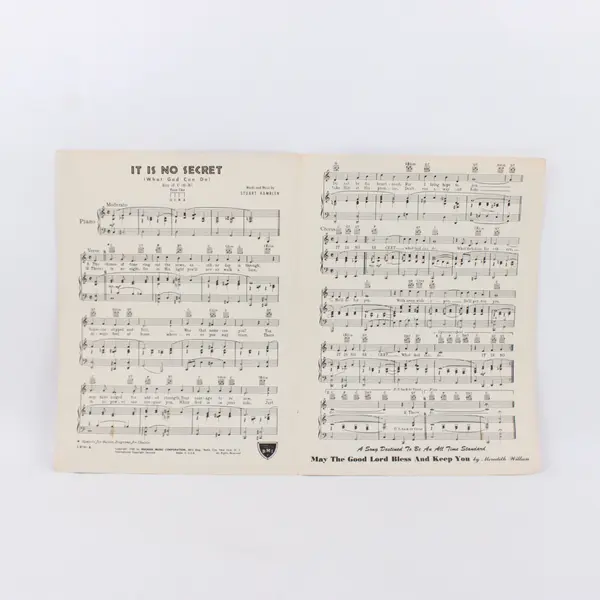 It Is No Secret What God Can Do Stuart Hamblen Sheet Music Duchess Music