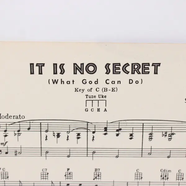 It Is No Secret What God Can Do Stuart Hamblen Sheet Music Duchess Music