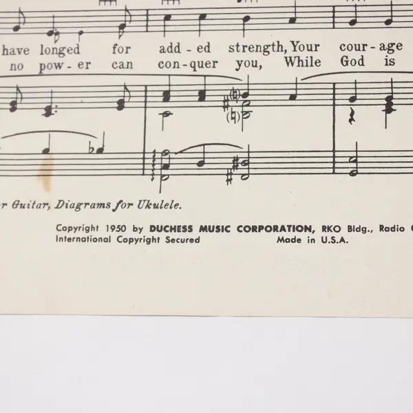 It Is No Secret What God Can Do Stuart Hamblen Sheet Music Duchess Music