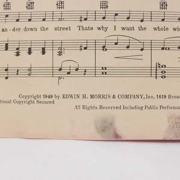Dear Hearts And Gentle People Sheet Music Edwin H. Morris & Co. Portrait Cover