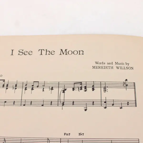 I See the Moon Sheet Music The Mariners Meredith Willson Plymouth Music