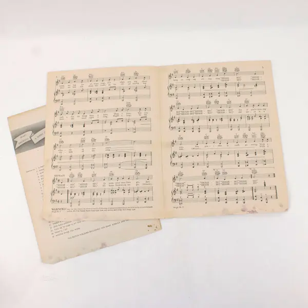 Vintage Sears Standard Series Heigh-Ho Disney Snow White Sheet Music