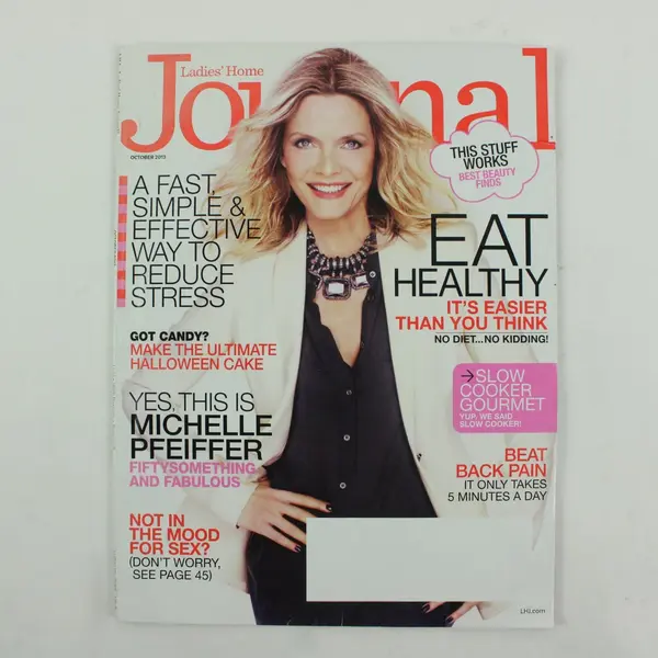 Ladies' Home Journal October 2013 Magazine Michelle Pfeiffer Slow Cooker