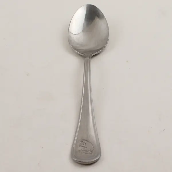 Disney Silver Unknown Pattern 18/8 SS Teaspoon Engraved Eeyore Character 6.5"