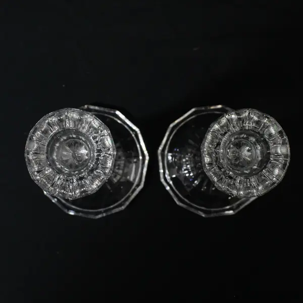 2 Fifth Ave 24% Austrian Crystal Taper Candle Holders 5.5 in