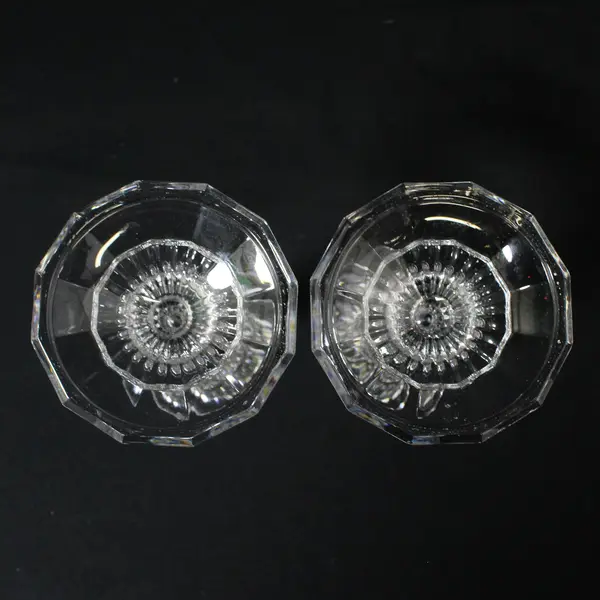 2 Fifth Ave 24% Austrian Crystal Taper Candle Holders 5.5 in
