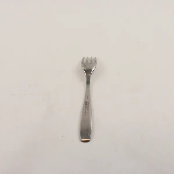 Vintage Auerhahn Ultrasil 18/8 SS Infant Fork Child Pulling Wagon Engraving 5"