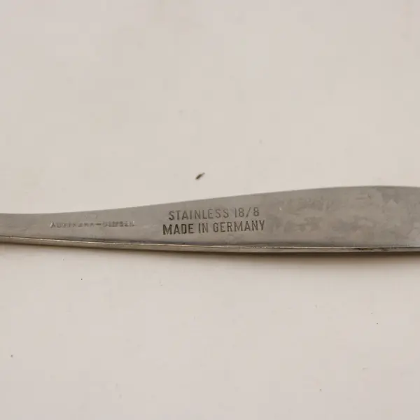 Vintage Auerhahn Ultrasil 18/8 SS Infant Fork Child Pulling Wagon Engraving 5"