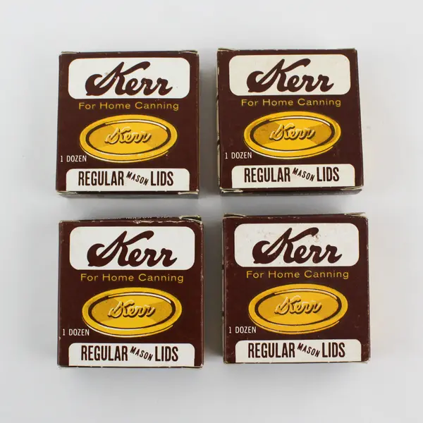 4 Boxes of 12 Kerr Narrow Mouth Canning Jar Lids