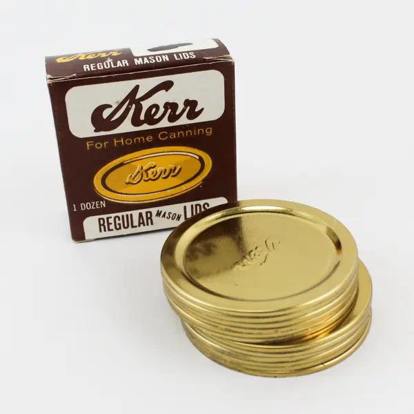 4 Boxes of 12 Kerr Narrow Mouth Canning Jar Lids