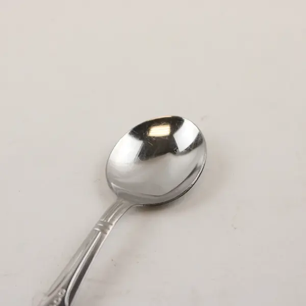 Vintage Lot of 2 Rare Infant Sanitoy SS Feeding Spoons Engraved 2 Styles Good