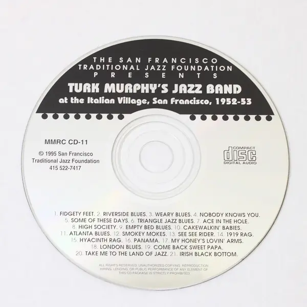 Turk Murphy's Jazz Band At The Italian Village 1952-1953 CD 1995