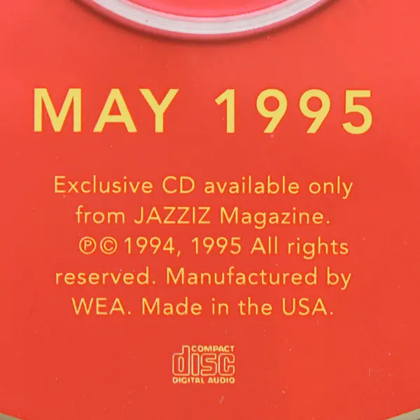 Jazziz On Disc Exclusive CD 10 Tracks by Various Artists May 1995