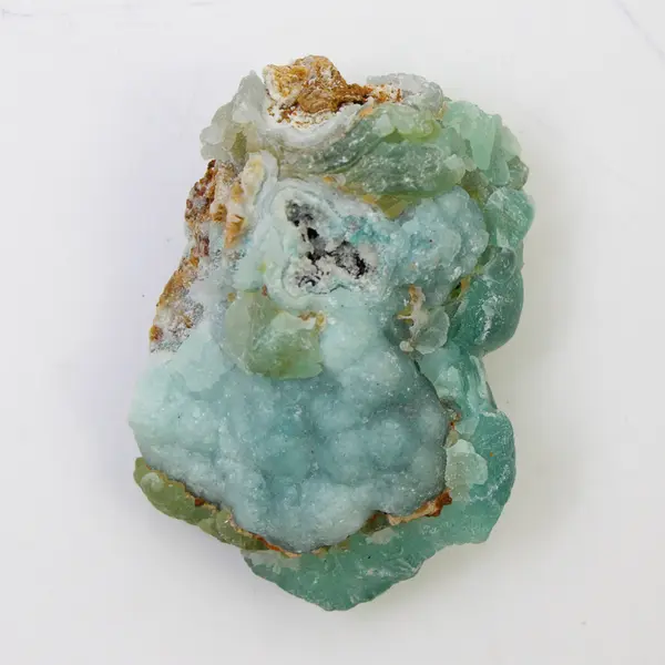 Lot of 7 Raw Uncut Smithsonite - Teal/Green and Purple/Lavender - Various Sizes