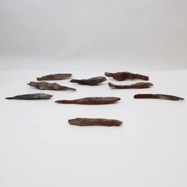 Lot of 16 Large Mahogany Obsidian Needles - Partially Hand Picked Raw Stones