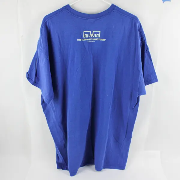 Gildan Blue Elephant Sanctuary Tennessee Graphic T-Shirt Short Sleeve Size 2XL