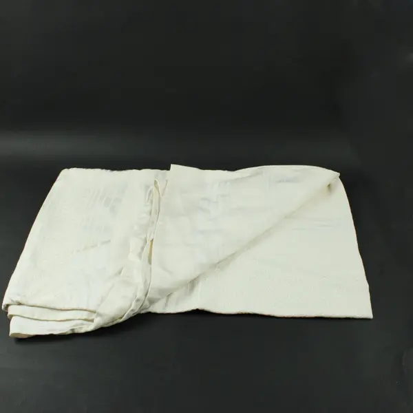 Lot of 4 Off-White Tablecloths Doilies DIY Sewing Craft Fabric FLAWED 