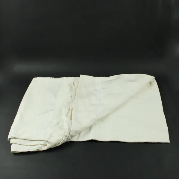Lot of 4 Off-White Tablecloths Doilies DIY Sewing Craft Fabric FLAWED 
