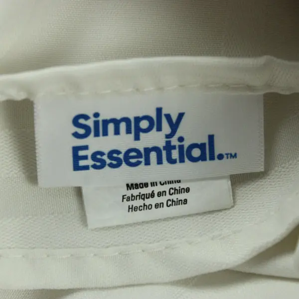 Simply Essential White Round Tablecloth 90 Inch Dining Table Cover