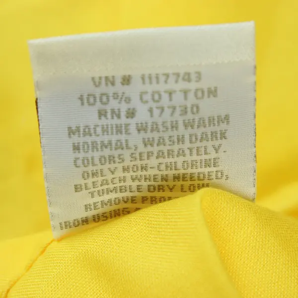 Set of 2 Contemporary Home Cotton Pillow Cases, White/Yellow 