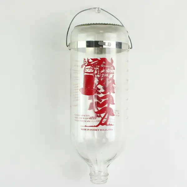 BEST-1 Hummingbird Feeder Replacement Glass Bottle Clear Red Graphics