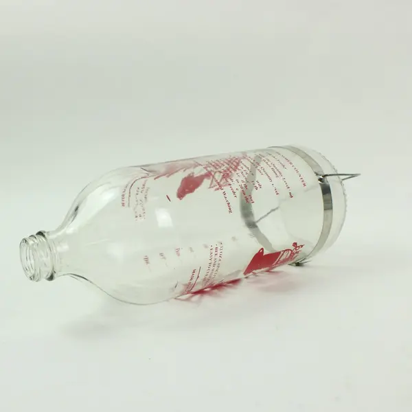 BEST-1 Hummingbird Feeder Replacement Glass Bottle Clear Red Graphics