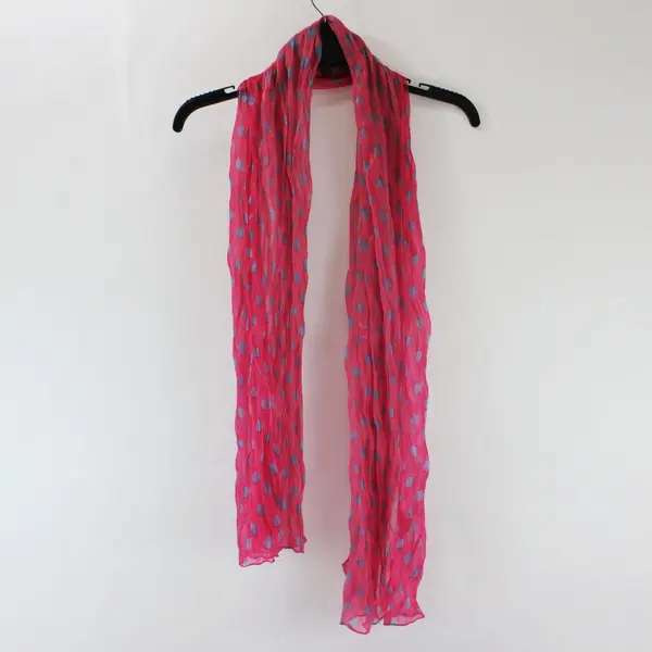 Lot of 5 Women's Lightweight Scarves Pink Blue Green