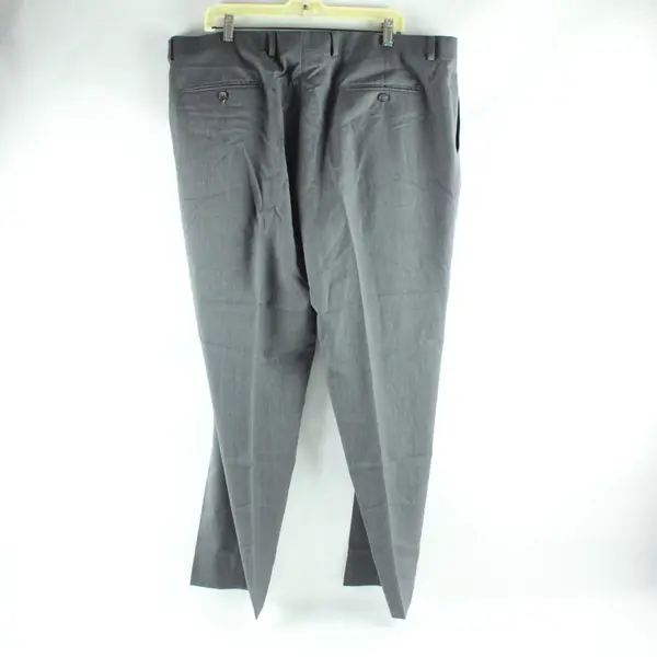 Joseph Abboud Men's Gray Wool Tapered Dress Pants 42x30