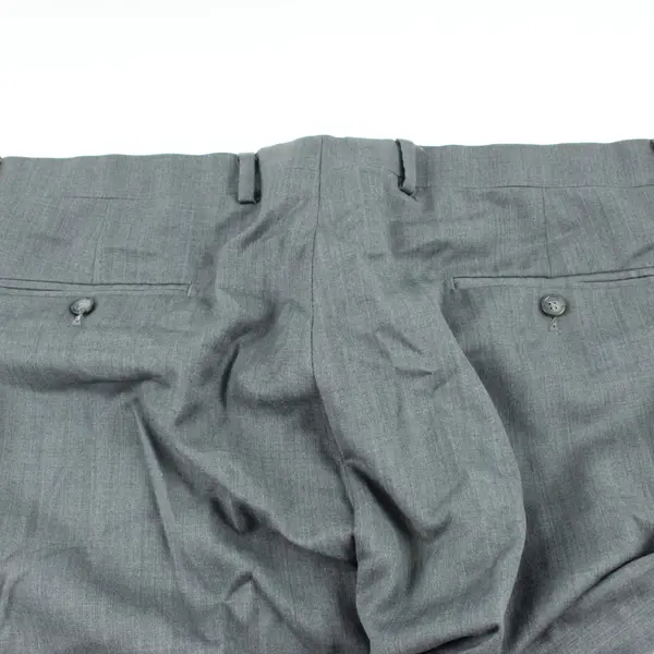 Joseph Abboud Men's Gray Wool Tapered Dress Pants 42x30