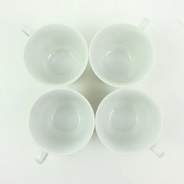 Imperial W. Dalton Just Spring Flat Cups Set of 4 Floral Design FLAWED