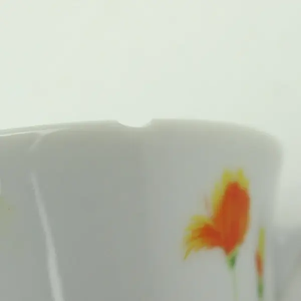 Imperial W. Dalton Just Spring Flat Cups Set of 4 Floral Design FLAWED