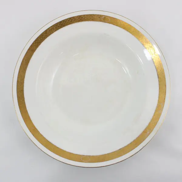 Antique Pountney Bristol Ware Scale Vegetable Bowl 10 in