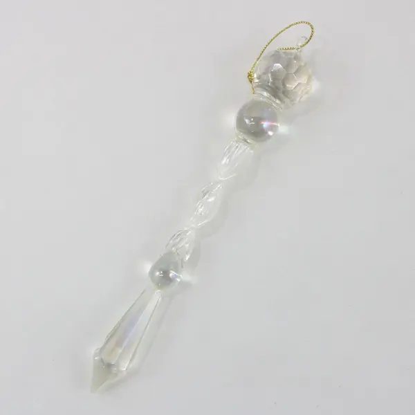 Lot of 5 Vintage Glass & Mirrored Christmas Hanging Ornaments Angel