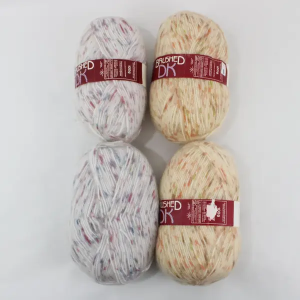 Lot of 4 Hayfield Brushed DK Yarn Skeins, Mottled Hues Knitting/Crochet 100g ea.
