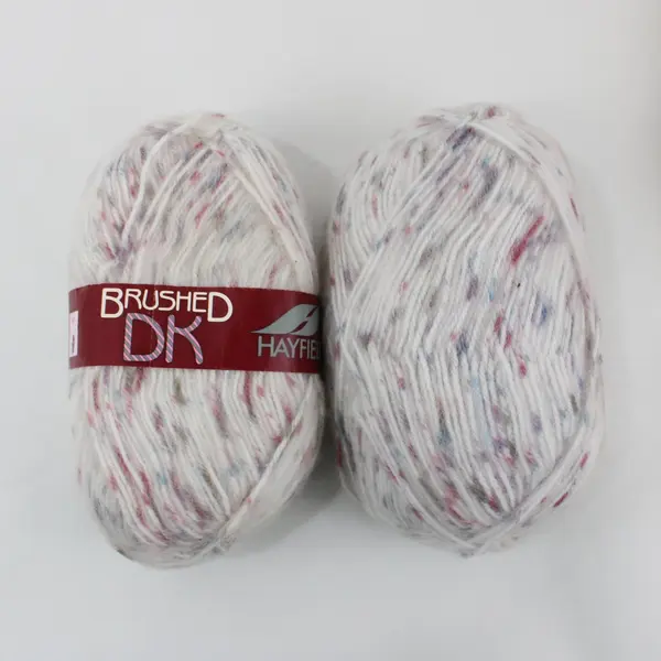 Lot of 4 Hayfield Brushed DK Yarn Skeins, Mottled Hues Knitting/Crochet 100g ea.