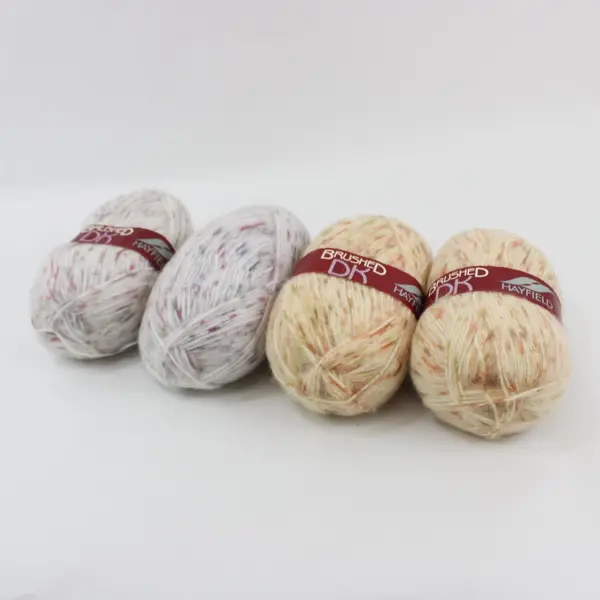 Lot of 4 Hayfield Brushed DK Yarn Skeins, Mottled Hues Knitting/Crochet 100g ea.