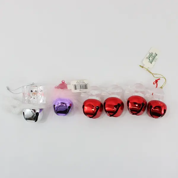 Roman Jingle Buddies Christmas Ornaments Lot of 6, 5 Snowmen 1 Lady Face