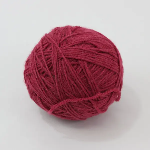 Lot of 3 Balls of Knitting Yarn: Red, Pink/White and Burgundy, pre-owned. 