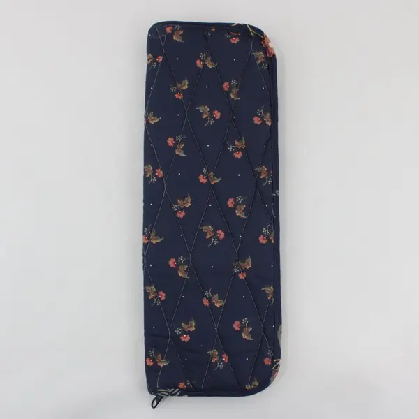 Unbranded Blue/Pink Floral Knitting Needle Case, Zippered 7 compartments 