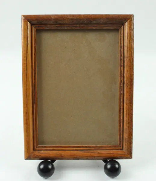Lot of 2 Brown Wooden Picture Frames