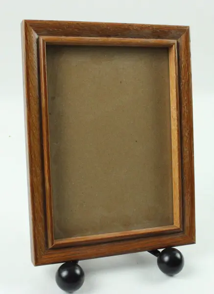 Lot of 2 Brown Wooden Picture Frames