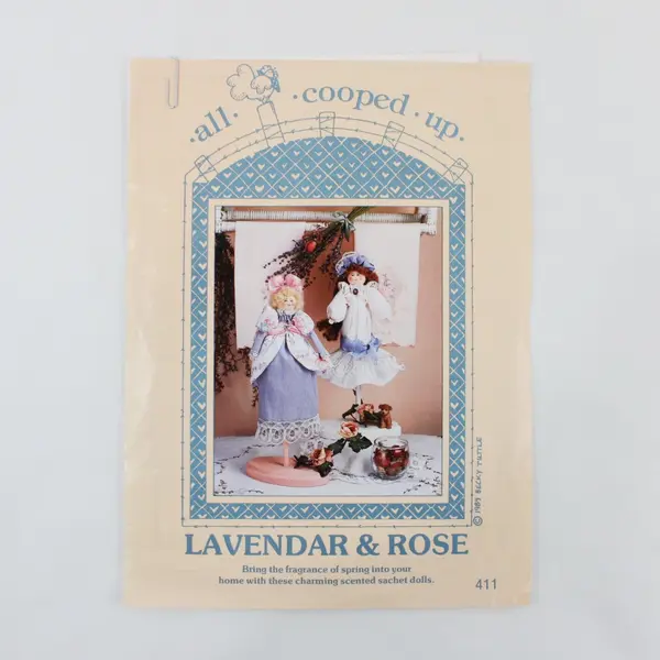 Lot of 2 All Cooped Up Patterns Roly Ole' St. Nick 505 Lavender & Rose 411