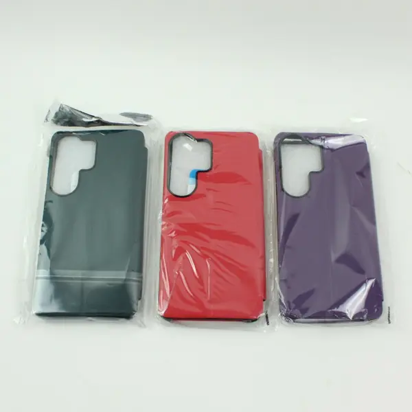Lot of 3 Samsung Galaxy S26 Ultra Protective Flip Cases Red Green Purple