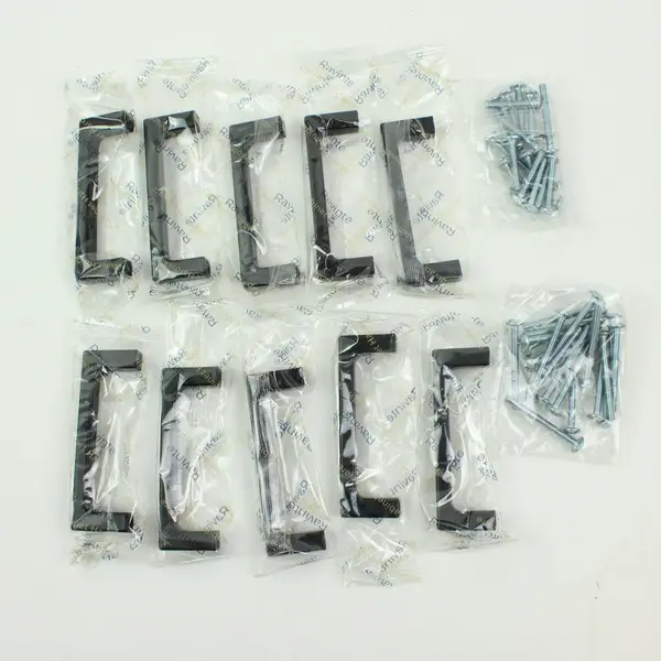 Ravinite 3" Matte Black Solid Cabinet Handles Set of 10
