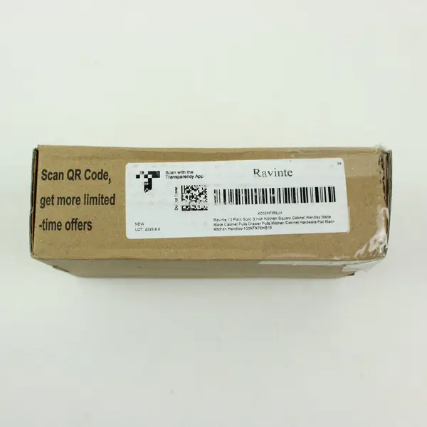 Ravinite 3" Matte Black Solid Cabinet Handles Set of 10