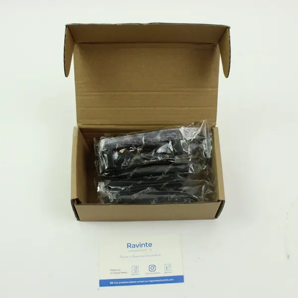 Ravinite 3" Matte Black Solid Cabinet Handles Set of 10