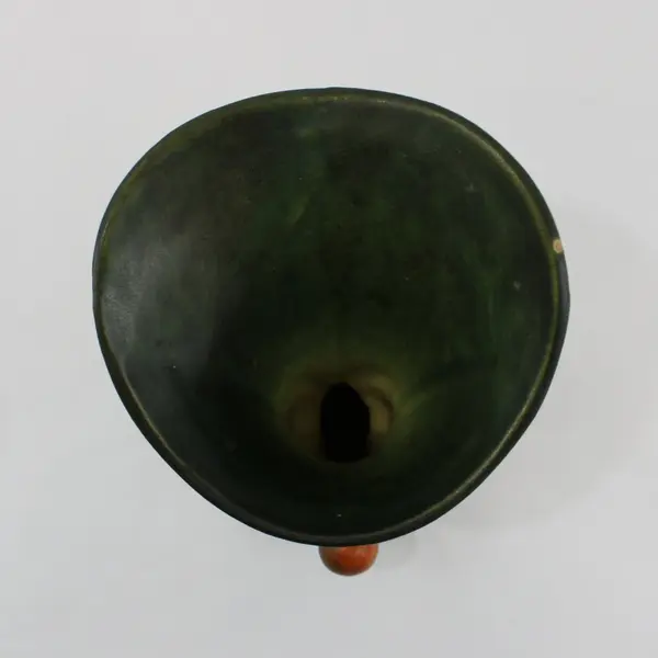 Roseville Pottery Zephyr Lily Green 6" Cornucopia Vase Pattern 203